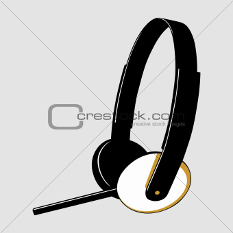 Headset with microphone