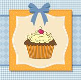 birthday card with cupcake