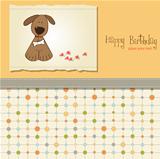 birthday card with dog