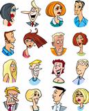 cartoon people characters and emotions