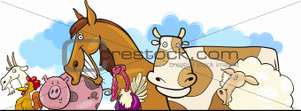 Cartoon Farm animals design