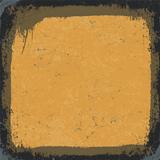 Black-Yellow Grunge Frame. Vector, EPS10