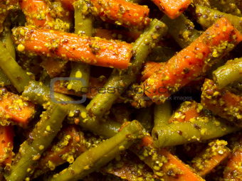 indian carrot and bean pickle