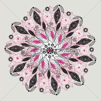 abstract floral decoration