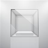3d Empty glass showcase