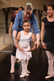 Instructor with Young Dancer