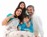 Happy traditional Indian family