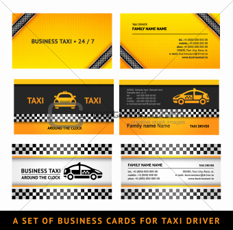 Image 4757140 Business Card Taxi Third Set Card Taxi Templates From Crestock Stock Photos Taxi Business Cards Templates Free