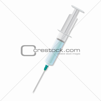 syringe with vaccine