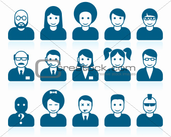 Simple people avatars