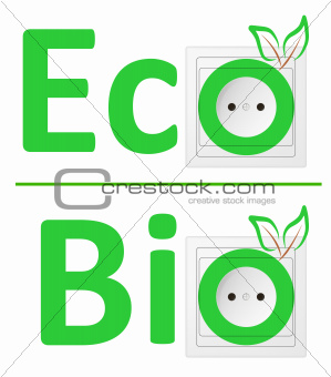 ecological concept, symbolizing bio energy