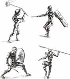 Ancient Gladiator Sketches