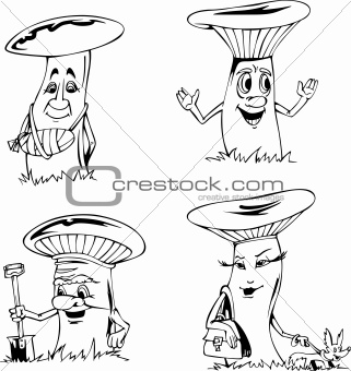 Mushroom cartoons