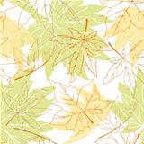 Colorful autumn leaves seamless pattern