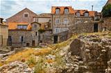 Houses Ruins in Dubrovnik, Croatia