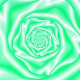 Green and White Rose Spiral