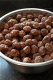 Large bowl of meatballs