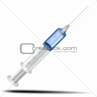 syringe with vaccine