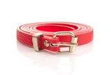 Red fashion belt