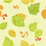seamless background with floral elements