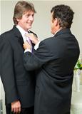 Gay Wedding - Straightening the Tie