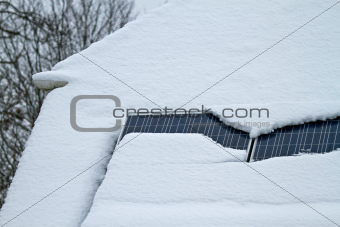 Snow on Solar Panels