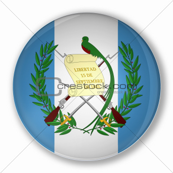 Badge with flag of Guatemala