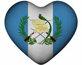 Heart with flag of Guatemala