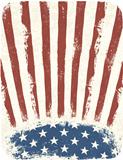 American patriotic poster background. Vintage style poster templ
