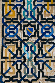  moorish pattern at alhambra