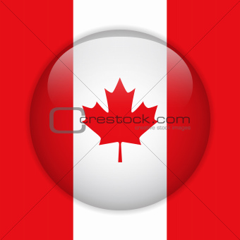 Canada Flag Glossy Button