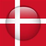 Denmark Flag Glossy Button
