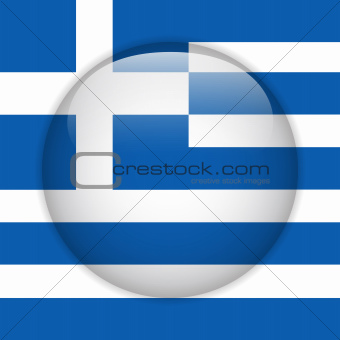 Greece Flag Glossy Button