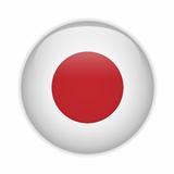 Japan Flag Glossy Button