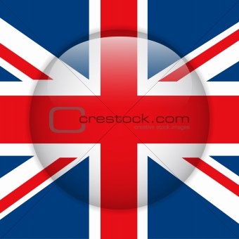 United Kingdom Flag Glossy Button