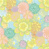 Hand drawn seamless floral pattern