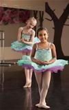 Cute Ballerinas Rehearsing
