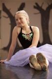 Pretty Ballet Student on Floor