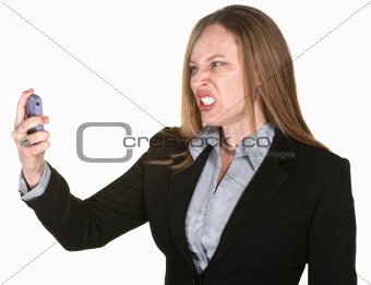 Mad Woman with Phone