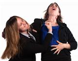 Businesswoman Fighting Each Other