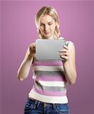 Businesswoman With Touch Pad