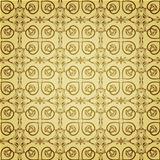 vector seamless floral golden pattern