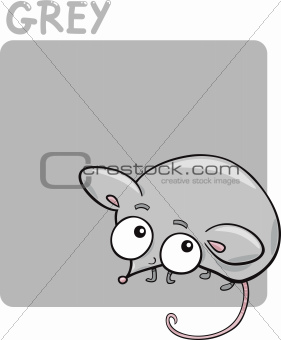 Color Grey and Mouse Cartoon