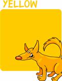 Color Yellow and Dog Cartoon
