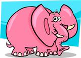 Pink Elephant Cartoon