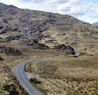 Landscape of Moll's Gap in Ireland