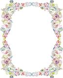 Abstract Floral Frame