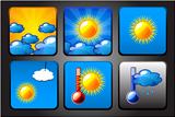 Vector background for app icons - weather set