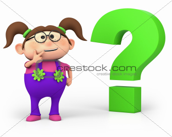 girl with question mark
