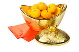 Mandarin Oranges in Gold Ingot and Red Packets